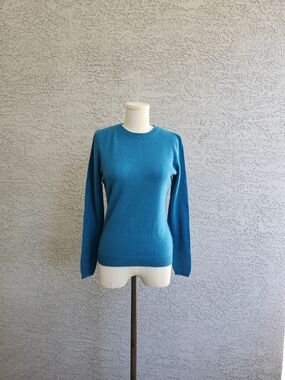 Bloomingdale's Cashmere Crewneck Sweater in Teal